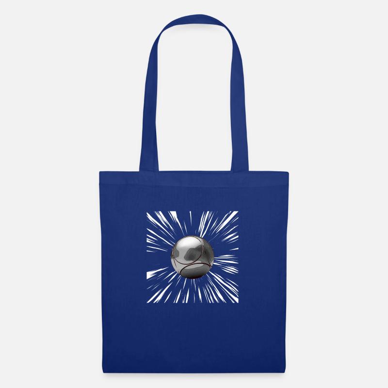 Boule kugel strahlt dunkel - Stoffbeutel - Royalblau