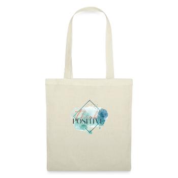 Pensez positif - citation motivationnelle - Sac en tissu - nature - Devant