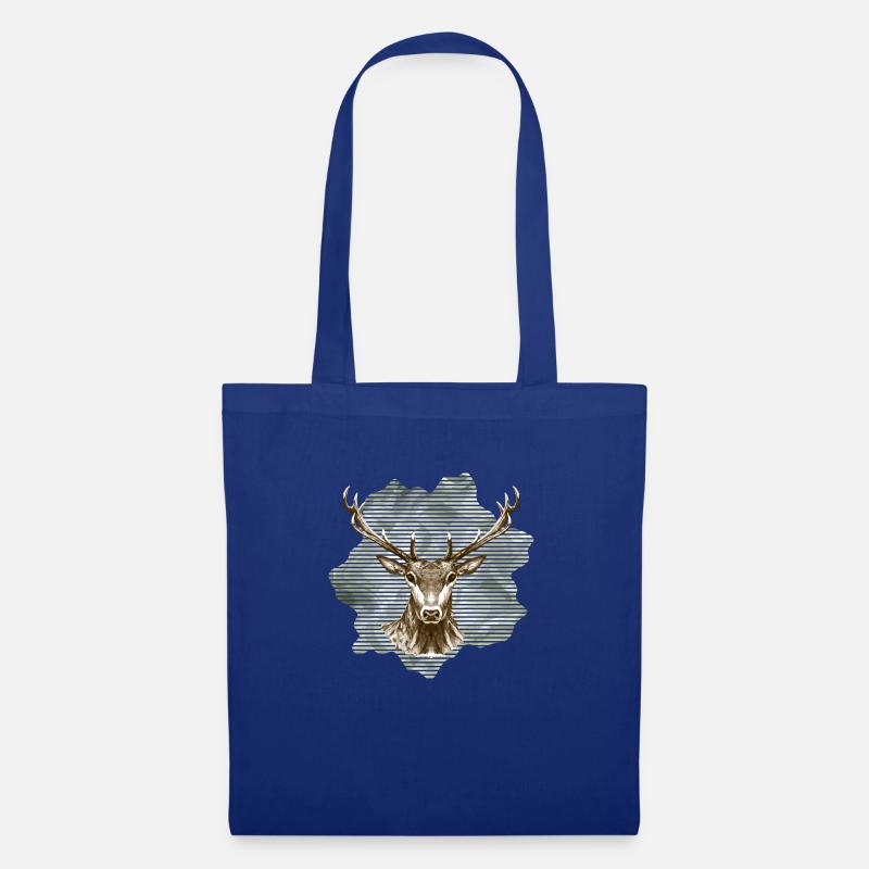 Hirsch - Stoffbeutel - Royalblau