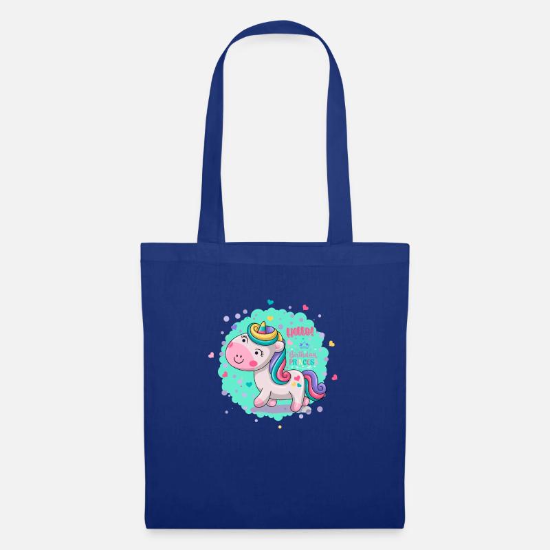 Birthday Unicorn - Stoffbeutel - Royalblau