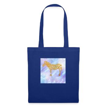 Zebra - Stoffbeutel - Royalblau - Vorne