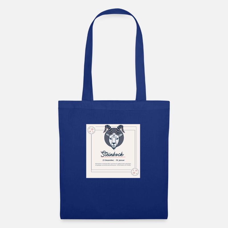 Zodiac Steinbock 1 - Stoffbeutel - Royalblau