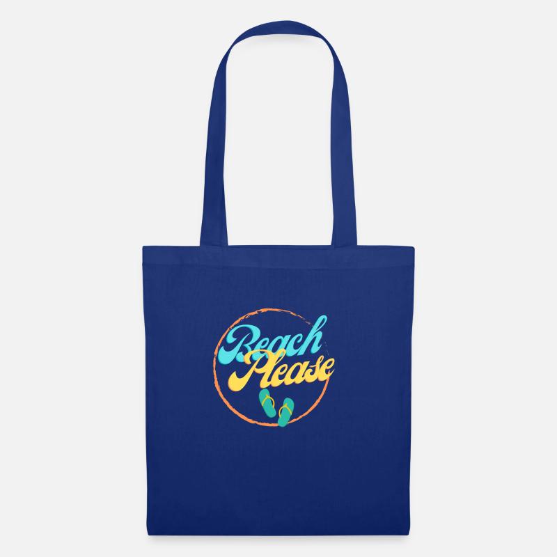 Beach Please - Sac en tissu - bleu royal