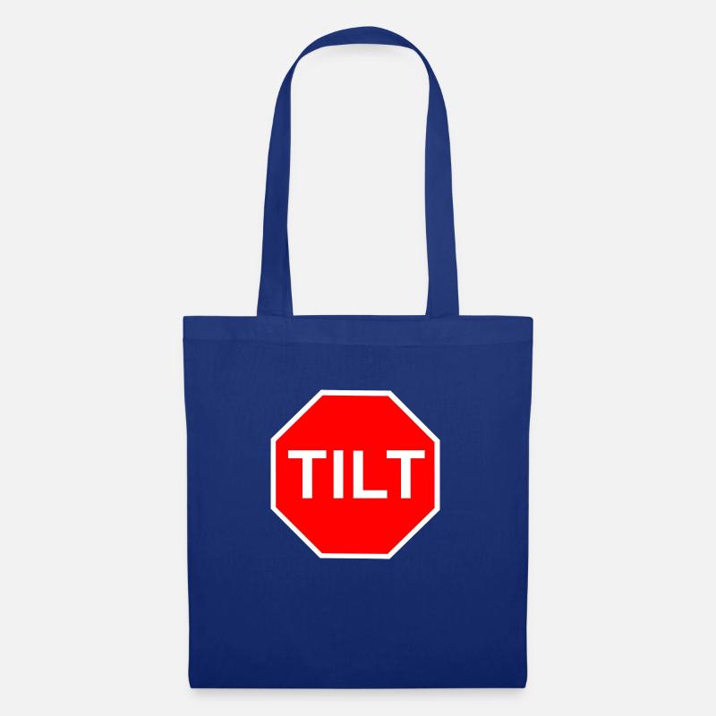 Tilt - Stopschild - Stoffbeutel - Royalblau