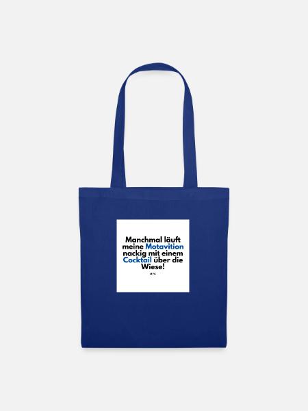 Motivation - Stoffbeutel - Royalblau
