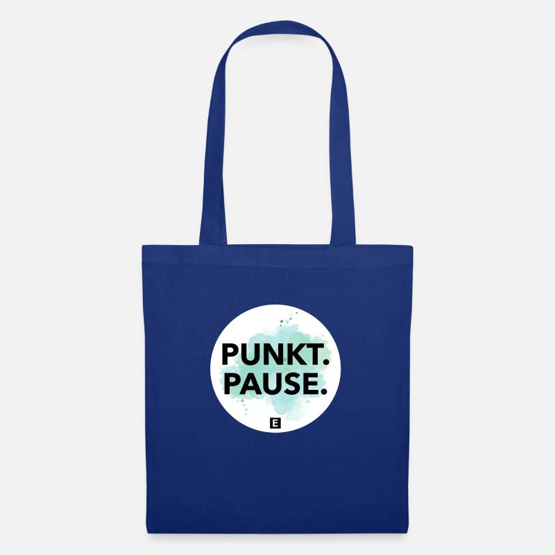 Punkt. Pause. - Stoffbeutel - Royalblau