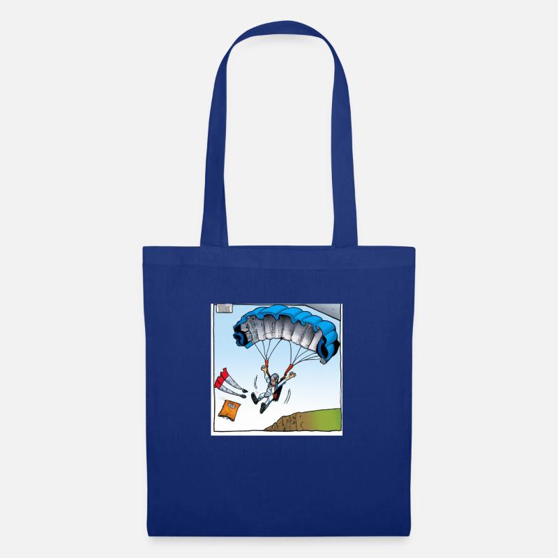 Skydive - Fallschirmspringen - Stoffbeutel - Royalblau