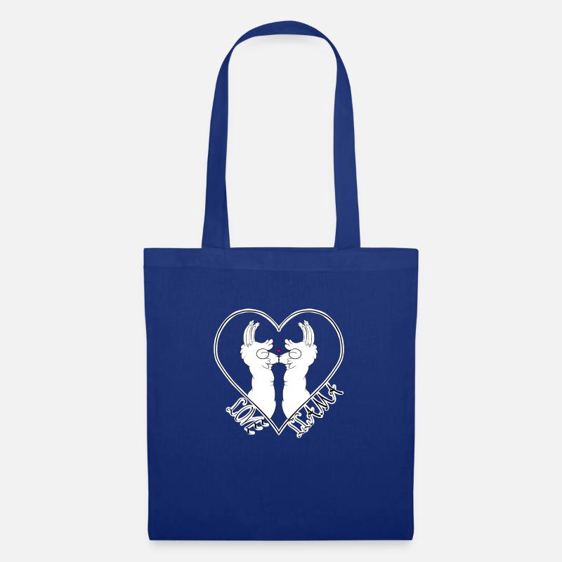 Love LLama - Stoffbeutel - Royalblau