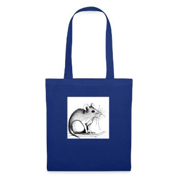Ratte - Stoffbeutel - Royalblau - Vorne