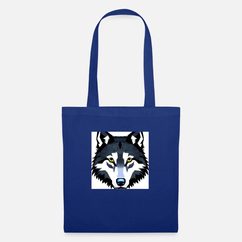 Wolf Shirt - Stoffbeutel - Royalblau