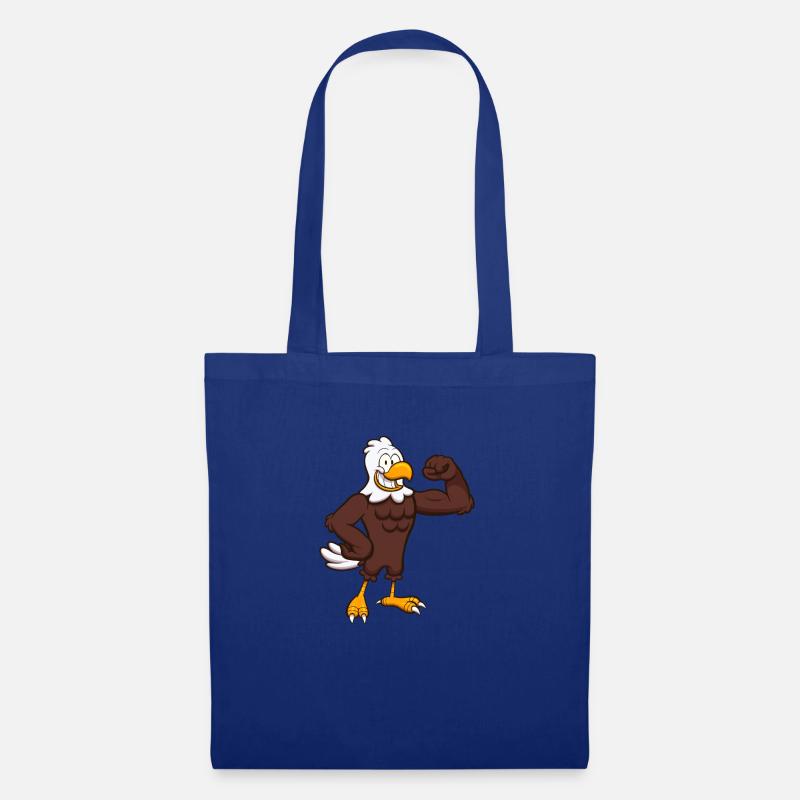Strong Eagle Character - Tote Bag - royal blue