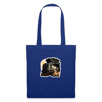 Train Life : Passionné de trains - Sac en tissu - bleu royal - Devant