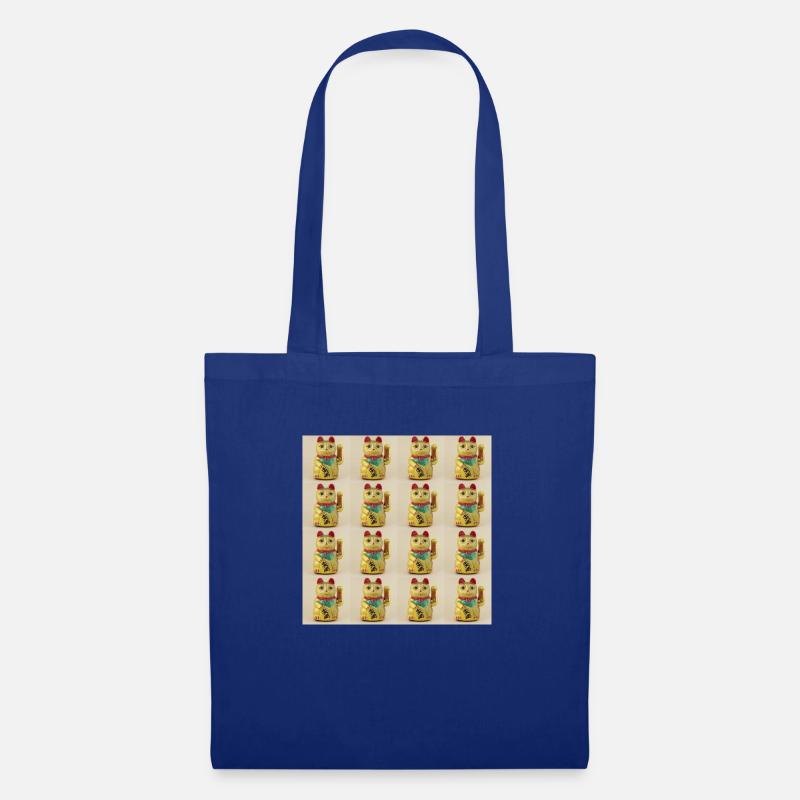 Lucky 16 Cats - Stoffbeutel - Royalblau