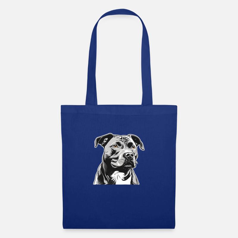 staffordshire terrier - Stoffbeutel - Royalblau