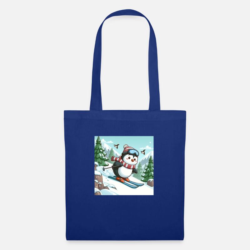Ski Penguin - Tote Bag - royal blue