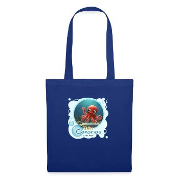 Tintenfisch - Stoffbeutel - Royalblau - Vorne