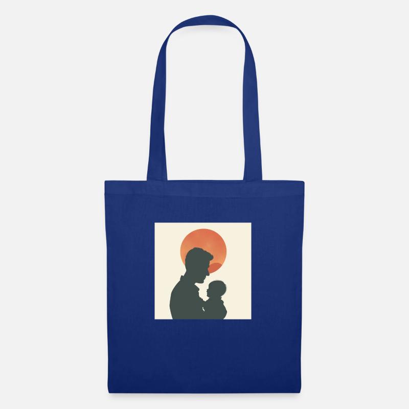 Daddy Silhouette - Tote Bag - royal blue