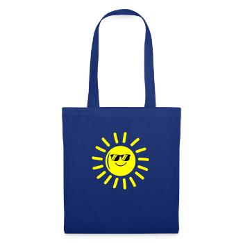 sonne cool - Stoffbeutel - Royalblau - Vorne