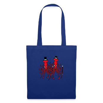 2 Kraken Mr. Sir Hat Monocle Glasses Rich Friends - Tote Bag - royal blue - Front