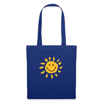 Sonne - Stoffbeutel - Royalblau - Vorne