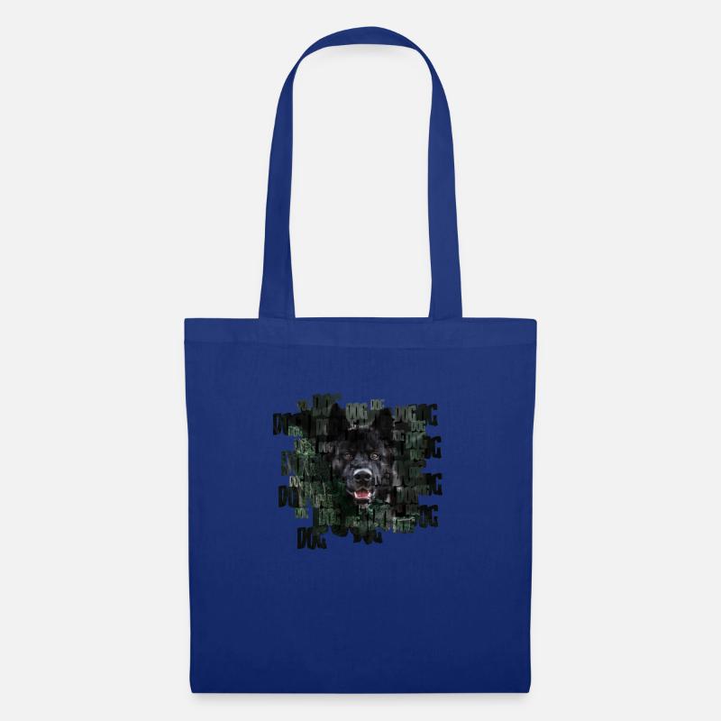 Hund - Stoffbeutel - Royalblau