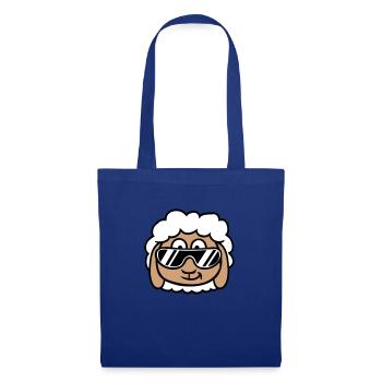 Mouton Lunettes de soleil Fête Mouton Agneau Tête Fraîche - Sac en tissu - bleu royal - Devant