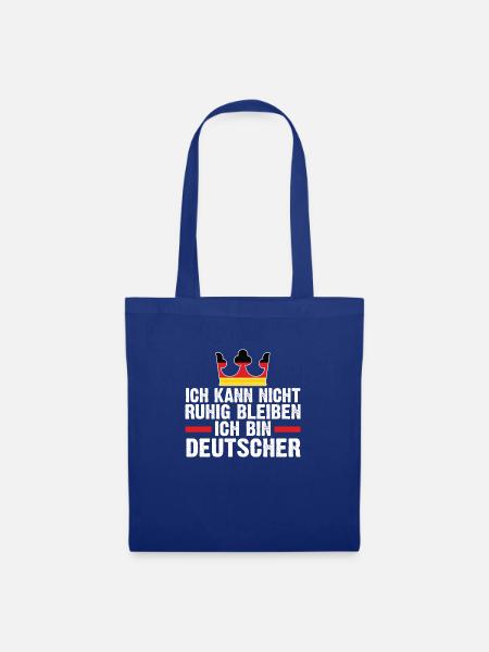 Deutschland Deutscher Deutsches - Stoffbeutel - Royalblau