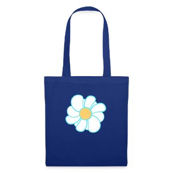 White Daisies Flowers Spring Summer Flowers - Tote Bag - royal blue - Front