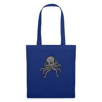 Pieuvre, pieuvre, pieuvre, céphalopode, mauvais œil - Sac en tissu - bleu royal - Devant