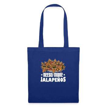 Mexican Nachos Jalapenos Cheese Mexico cuisine - Stoffbeutel - Royalblau - Vorne