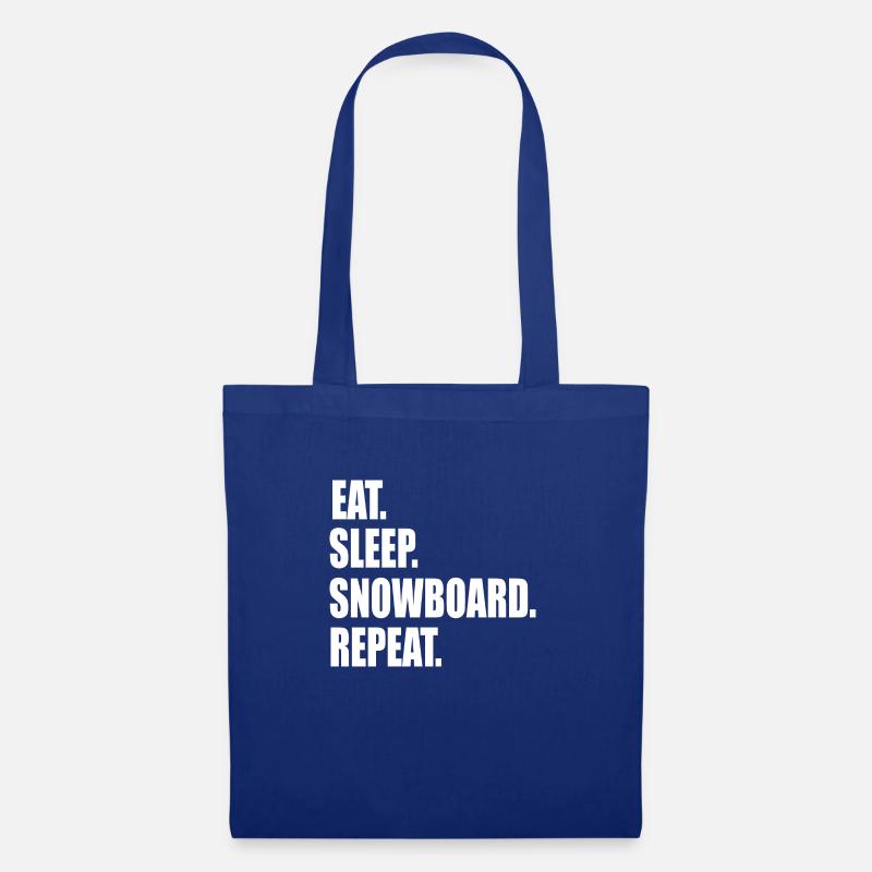 Snowboard Snowboarder - Stoffbeutel - Royalblau