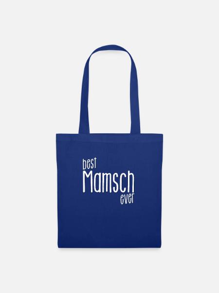 best Mamsch ever - Dialekt, beste Mutter der Welt - Stoffbeutel - Royalblau
