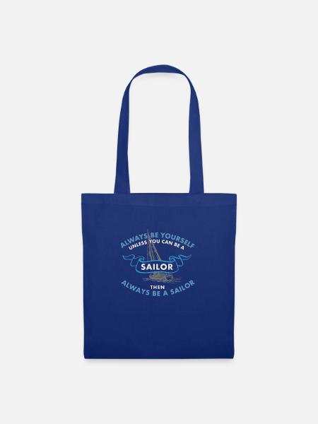 Be a sailor - Stoffbeutel - Royalblau
