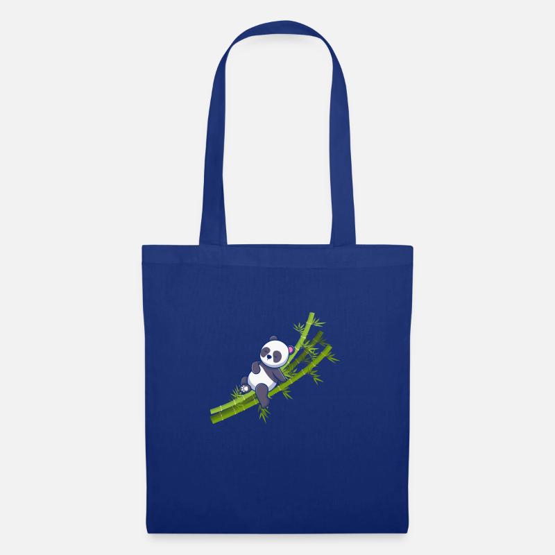 Panda am chillen - Stoffbeutel - Royalblau