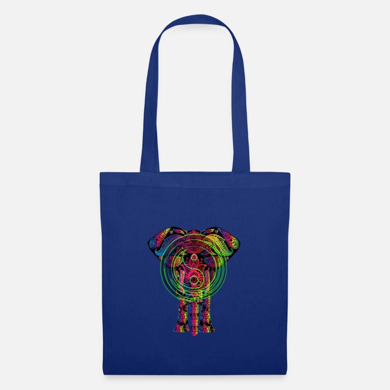 Yin Yang Elephant - Stoffbeutel - Royalblau