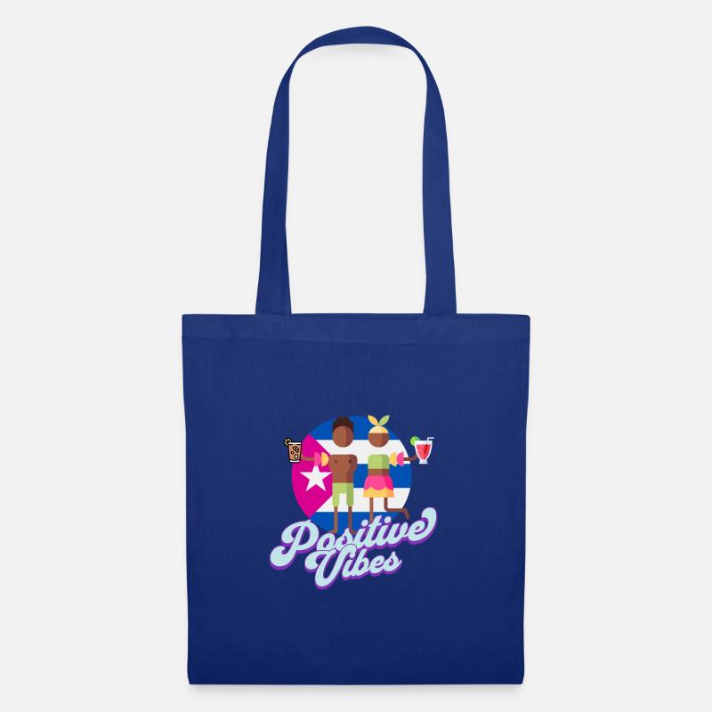 Positive Vibes - Stoffbeutel - Royalblau