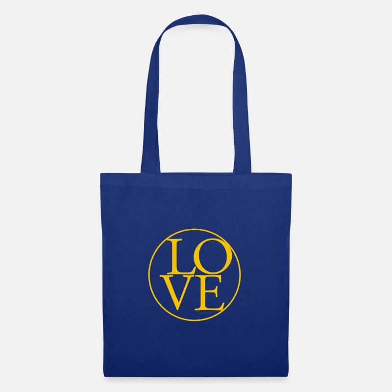 Tout simplement AIMER - Sac en tissu - bleu royal