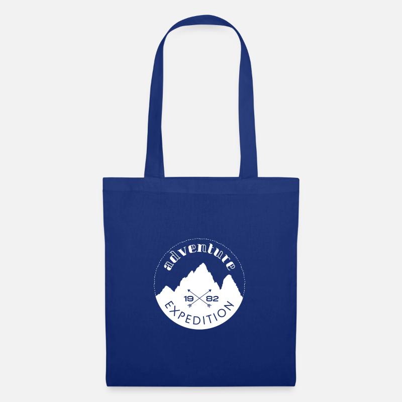 Adventure expedition - weiß - Stoffbeutel - Royalblau