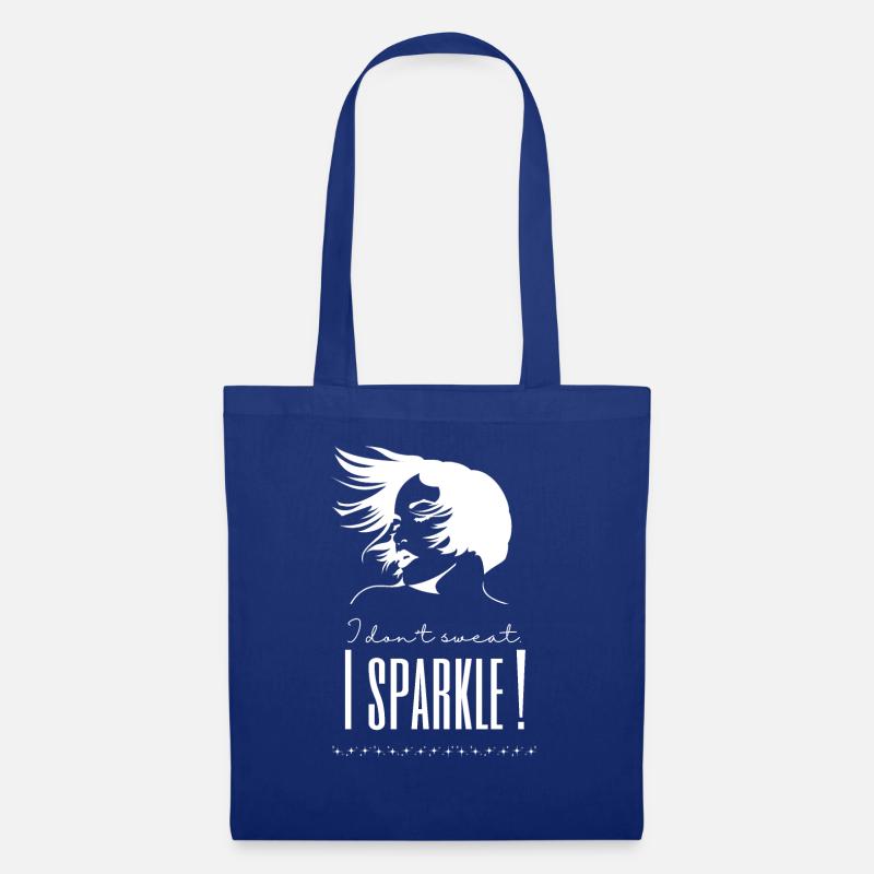Ich schwitze nicht, ich strahle! - Stoffbeutel - Royalblau