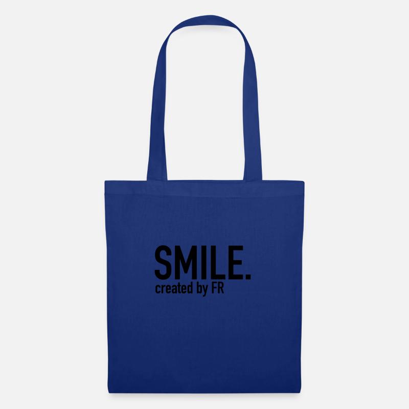 SMILE. - Stoffbeutel - Royalblau