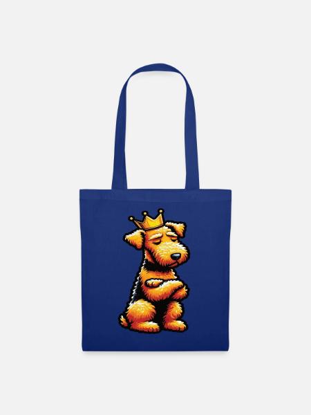 Airedale Terrier Airedales Airedaleliebhaber - Stoffbeutel - Royalblau