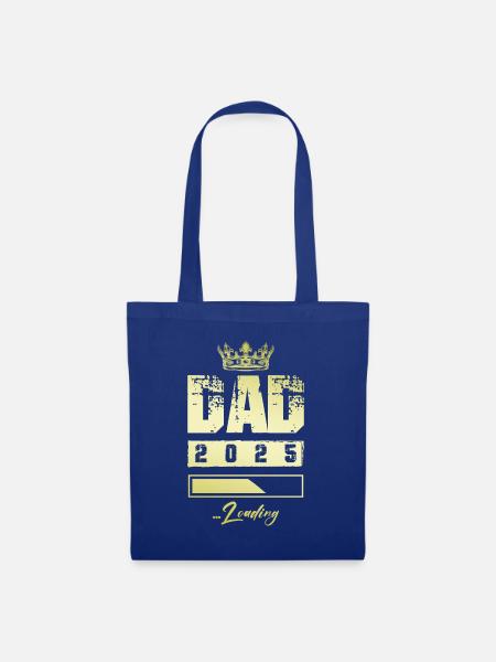 Dad 2025 Loading Papa - Stoffbeutel - Royalblau