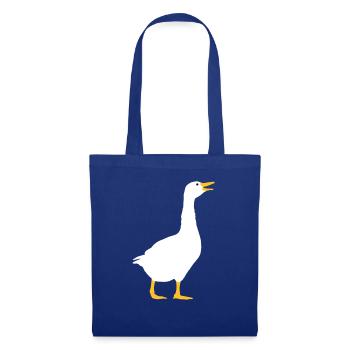 Lachende Gans Design - Stoffbeutel - Royalblau - Vorne