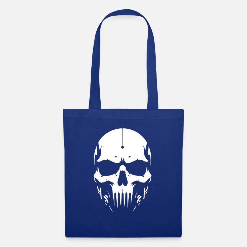 skull3w - Stoffbeutel - Royalblau