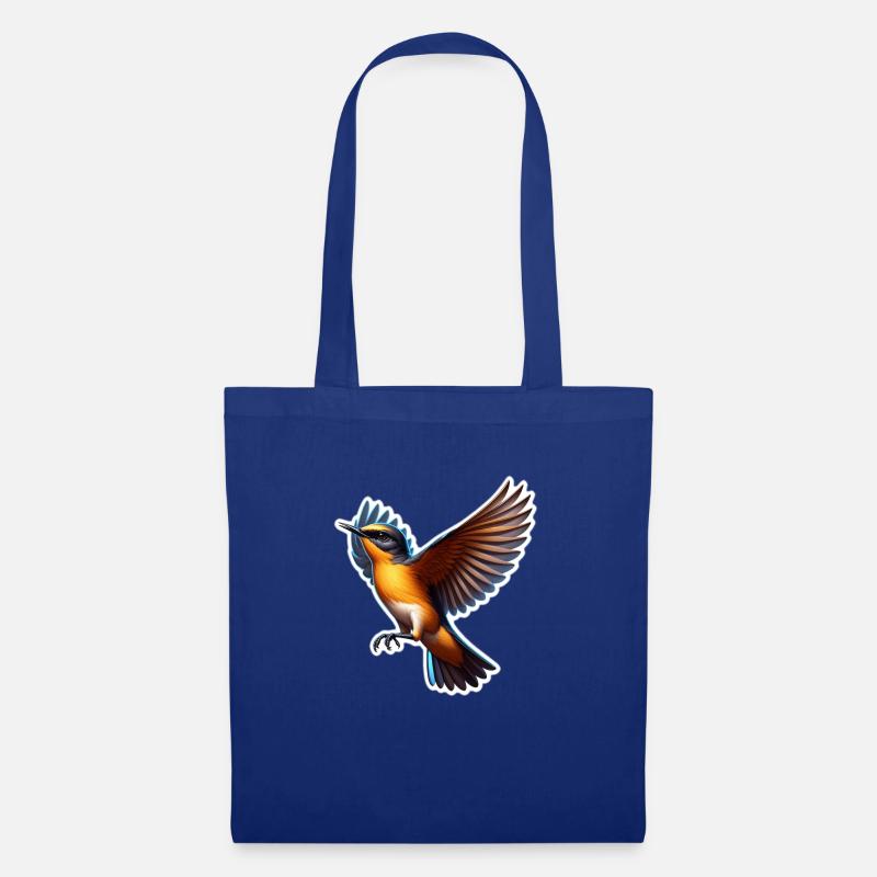 Hübscher Eisvogel - Stoffbeutel - Royalblau