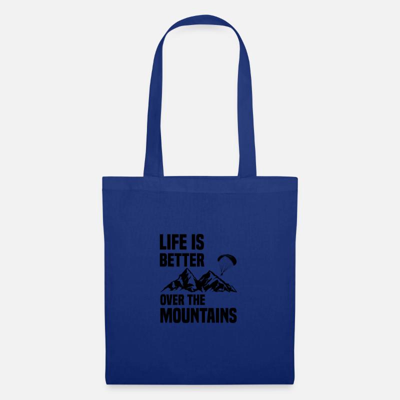 Paragliding Piloten Gleitschirm Flieger Geschenk - Stoffbeutel - Royalblau