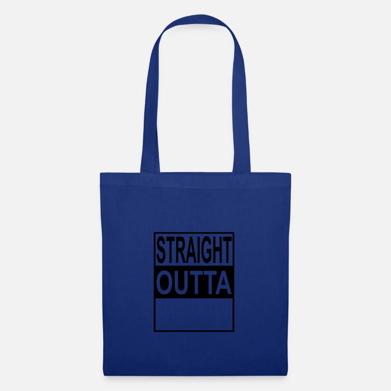 Straight outta Template - Stoffbeutel - Royalblau