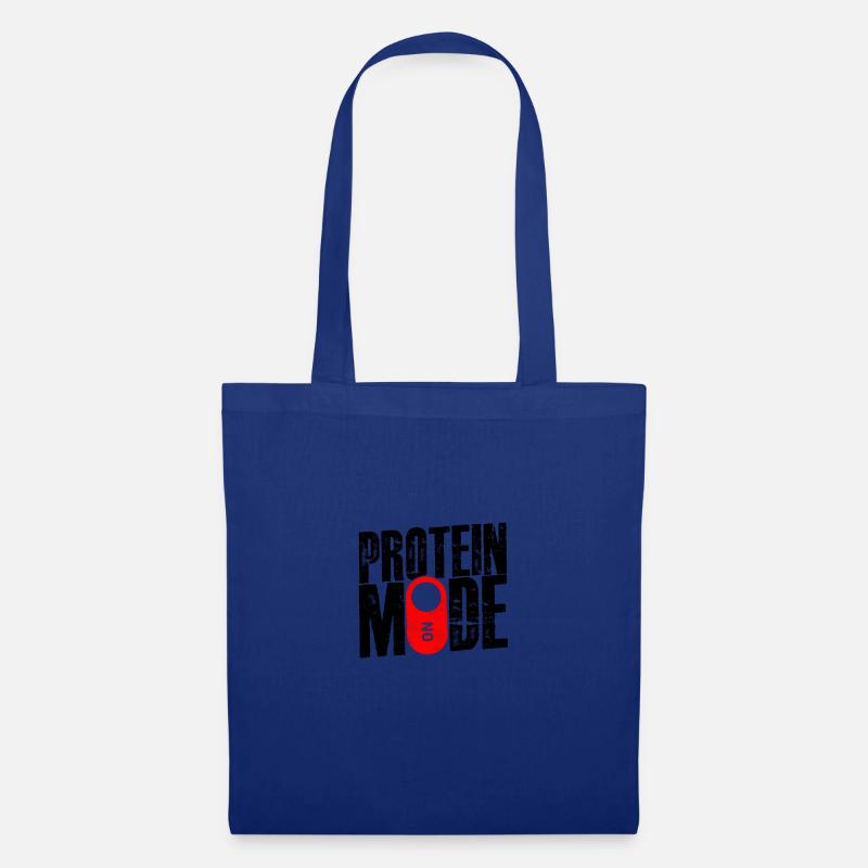 Proteinmodus Ein - Protein - Stoffbeutel - Royalblau