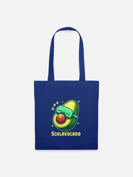 Schlavocado Schlafshirt Nachthemd Pyjama Schlaf - Stoffbeutel - Royalblau