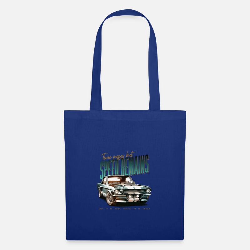 Oldtimer kfz t-shirt - Stoffbeutel - Royalblau